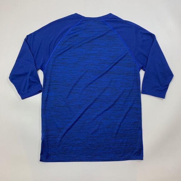 Nike T Shirt Mens M Medium Blue Dri Fit Half Sleeve Crew Neck BSBL Baseball Tee - Picture 3 of 11